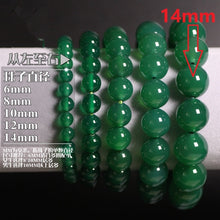 Load image into Gallery viewer, Natural Stones Green Agate Bracelet Onyx Crystal Quartz Round Bead Men Women Bracelet Healing Reiki Energy Gift Lucky Jewelry