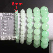 Carica l'immagine nel visualizzatore di Gallery, Natural Stones Green Chalcedony Bracelet Crystal Quartz Round Bead Men Women Bracelet Healing Reiki Energy Gift Lucky Jewelry
