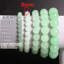 Carica l'immagine nel visualizzatore di Gallery, Natural Stones Green Chalcedony Bracelet Crystal Quartz Round Bead Men Women Bracelet Healing Reiki Energy Gift Lucky Jewelry