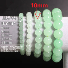 Carica l'immagine nel visualizzatore di Gallery, Natural Stones Green Chalcedony Bracelet Crystal Quartz Round Bead Men Women Bracelet Healing Reiki Energy Gift Lucky Jewelry
