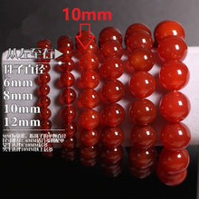 Carica l'immagine nel visualizzatore di Gallery, Natural Stones Red Agate Bracelet Onyx Crystal Quartz Round Bead Men Women Bracelet Healing Energy Gift Lucky Jewelry