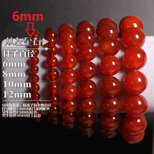 Carica l'immagine nel visualizzatore di Gallery, Natural Stones Red Agate Bracelet Onyx Crystal Quartz Round Bead Men Women Bracelet Healing Energy Gift Lucky Jewelry