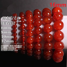 Carica l'immagine nel visualizzatore di Gallery, Natural Stones Red Agate Bracelet Onyx Crystal Quartz Round Bead Men Women Bracelet Healing Energy Gift Lucky Jewelry