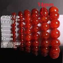 Carica l'immagine nel visualizzatore di Gallery, Natural Stones Red Agate Bracelet Onyx Crystal Quartz Round Bead Men Women Bracelet Healing Energy Gift Lucky Jewelry