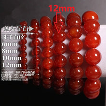 Carica l'immagine nel visualizzatore di Gallery, Natural Stones Red Agate Bracelet Onyx Crystal Quartz Round Bead Men Women Bracelet Healing Energy Gift Lucky Jewelry