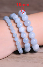 Load image into Gallery viewer, Natural Stones Sky Blue Aquamarine Bracelet Crystal Quartz Round Bead Men Women Bracelet Healing Energy Gift Lucky Love Jewelry