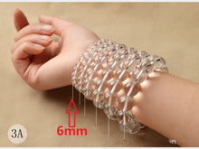 Carica l'immagine nel visualizzatore di Gallery, Natural Stones White Clear Quartz Crystal Bracelet Crystal Quartz Round Bead Men Women Bracelet Energy Gift Lucky Jewelry