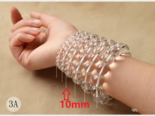 Carica l'immagine nel visualizzatore di Gallery, Natural Stones White Clear Quartz Crystal Bracelet Crystal Quartz Round Bead Men Women Bracelet Energy Gift Lucky Jewelry