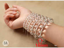 Carica l'immagine nel visualizzatore di Gallery, Natural Stones White Clear Quartz Crystal Bracelet Crystal Quartz Round Bead Men Women Bracelet Energy Gift Lucky Jewelry