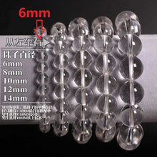 Load image into Gallery viewer, Natural Stones White Crystal Bracelet Clear Rock Quartz Round Bead Men Women Bracelet Healing Energy Gift Lucky Jewelry