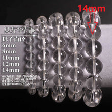 Load image into Gallery viewer, Natural Stones White Crystal Bracelet Clear Rock Quartz Round Bead Men Women Bracelet Healing Energy Gift Lucky Jewelry