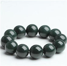 Load image into Gallery viewer, Natural XinJiang hetian jade QingYu walnut catenary stone Lucky Stretch Elastic Bracelet Fashion Jewelry