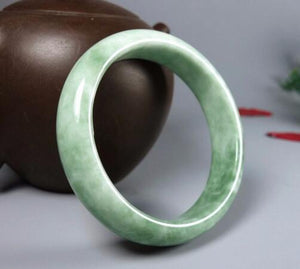 Natural authentic A goods jade color jade bracelet female models Guizhou Cui light green floating flowers