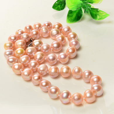 Natural cultured pearl necklace female models natural orange 100% natural cultured pearl factory direct shipping