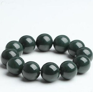 Natural hetian jade QingYu Bamboo catenary section strings stone Lucky Stretch Elastic cuff jade Bracelet Fashion Jewelry