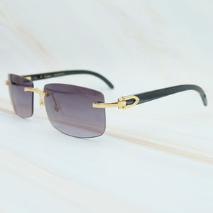 Nature Buffs Horn Sunglasses Men  Trend  Rectangle Women Sun Glasses Beach Driving Shade Luxury Carter Sunglass