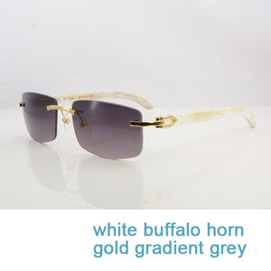 Nature Buffs Horn Sunglasses Men  Trend  Rectangle Women Sun Glasses Beach Driving Shade Luxury Carter Sunglass