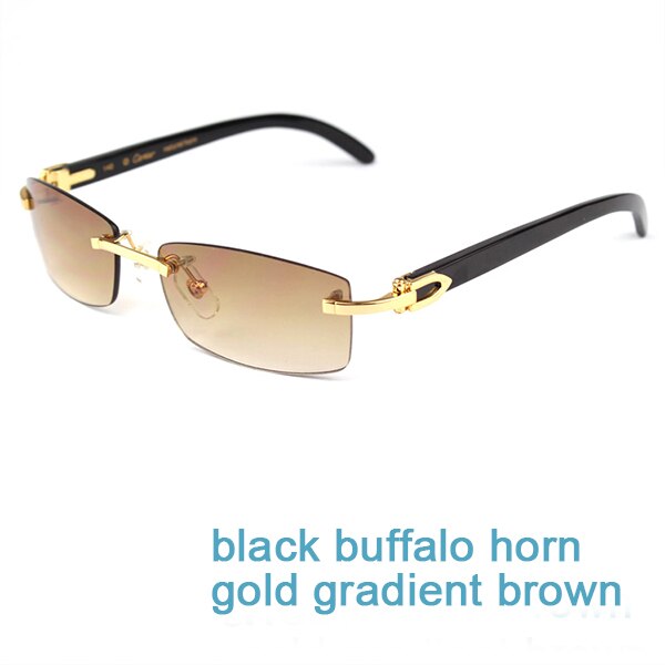Nature Buffs Horn Sunglasses Men  Trend  Rectangle Women Sun Glasses Beach Driving Shade Luxury Carter Sunglass