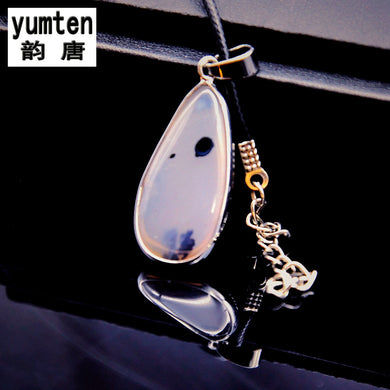 Natura Goccioline d'acqua Oceano Calcedonio Corniola Ciondolo Sieraden Kettingen Collana Corda Collana a catena per il corpo Collares Etnicos 