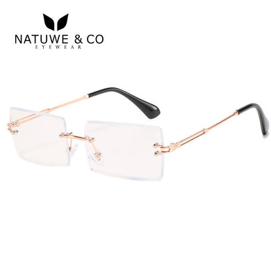 Montatura da vista Natuwe Blue Cut 123 da donna senza montatura trasparente 