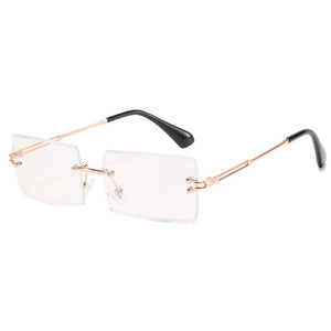 Montatura da vista Natuwe Blue Cut 123 da donna senza montatura trasparente 