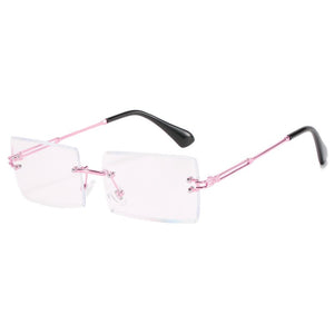 Montatura da vista Natuwe Blue Cut 123 da donna senza montatura trasparente 