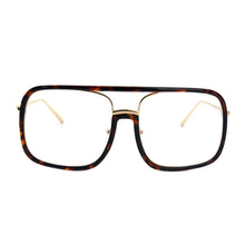 Carica l&#39;immagine nel visualizzatore di Gallery, Natuwe&amp;Co Large Big Oversize Square Plastic Metal Glasses Frame Retro Full-rim Men Women Eyeglasses