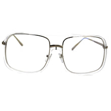 Carica l&#39;immagine nel visualizzatore di Gallery, Natuwe&amp;Co Large Big Oversize Square Plastic Metal Glasses Frame Retro Full-rim Men Women Eyeglasses