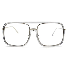 Carica l&#39;immagine nel visualizzatore di Gallery, Natuwe&amp;Co Large Big Oversize Square Plastic Metal Glasses Frame Retro Full-rim Men Women Eyeglasses