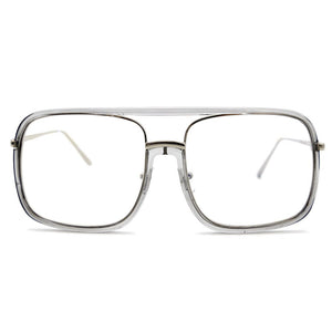 Natuwe&Co Large Big Oversize Square Plastic Metal Glasses Frame Retro Full-rim Men Women Eyeglasses