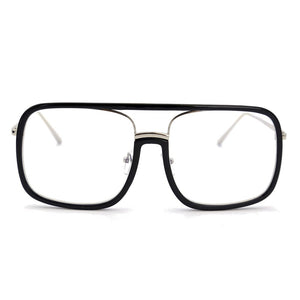 Natuwe&Co Large Big Oversize Square Plastic Metal Glasses Frame Retro Full-rim Men Women Eyeglasses
