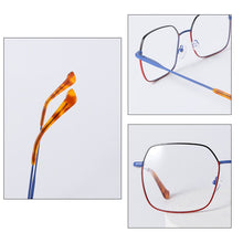 Load image into Gallery viewer, NatuweCo Metal Optical Frames Unisex Oversized Big Frame Square Spectacles Prescription Glasses Myopia Hyperopia Eyewear Trends