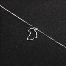 Load image into Gallery viewer, Necklaces Motherland Necklace Fashion Female Simple For Creative Rose Gold Map Women Chain Africa Ladies Party Pendants Jewelry