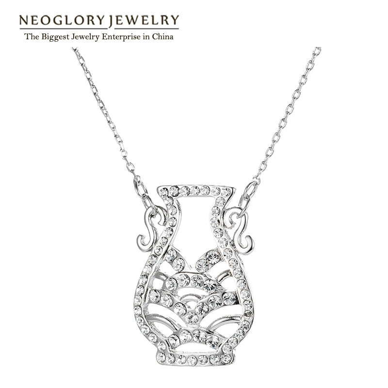 Austria Rhinestone Necklaces Wedding Jewelry Birthd Gift For Women Girl Friend 2018 New P1
