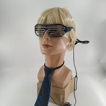 Load image into Gallery viewer, Neon Party LED Tie Festival Unisex Apparel Accessories Glowing EL Wire Sunglasses For Music Rave Vocal Concert
