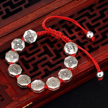 Carica l'immagine nel visualizzatore di Gallery, Nepal Handmade Bracelet Bangle For Lady 100% 925 Silver Inl Natural Lapis Gemstone Buddhism Mantra Ethnic Style Bracelet