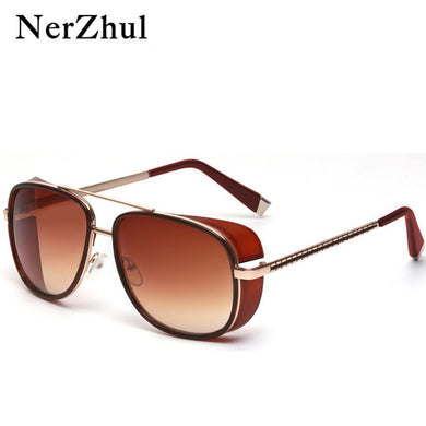 NerZhu Iron Man 3 Matsuda TONY stark Sunglasses Men Rossi Coating retro Vintage Designer Sun glasses Oculos Masculino Gafas de