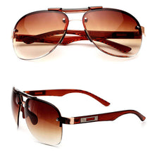 Load image into Gallery viewer, Nerzhul Unisex Vintage Sunglasses Women Lunette Sun Glasses Female Brown Sunglasses Aviation Pilot Sunglasses Women