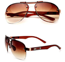 Load image into Gallery viewer, Nerzhul Unisex Vintage Sunglasses Women Lunette Sun Glasses Female Brown Sunglasses Aviation Pilot Sunglasses Women