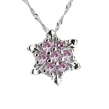 Load image into Gallery viewer, New 2018 Designer Woman necklace Fashion Simple 1PC Chic Snowflake Pendant Rhinestone Crystal Party Xmas Elegant Necklace Drop