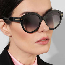 Load image into Gallery viewer, 2023 Brand TOM Sunglasses Women Designer Vintage Round T Sun Glasses Female Eyewear Gradient Frame Shades Men Oculos