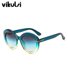 Load image into Gallery viewer, 2023 Brand TOM Sunglasses Women Designer Vintage Round T Sun Glasses Female Eyewear Gradient Frame Shades Men Oculos