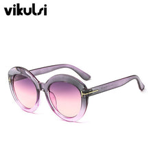 Load image into Gallery viewer, 2023 Brand TOM Sunglasses Women Designer Vintage Round T Sun Glasses Female Eyewear Gradient Frame Shades Men Oculos