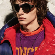 Load image into Gallery viewer, 2023 Men Steampunk Metal Gothic Goggles Sunglasses Women Retro Leather With Side Shades Round Sun glasses