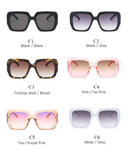 Load image into Gallery viewer, 2023 Square Brand Designer Sunglasses Women Oversized Black Oculos De Sol Feminino