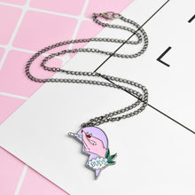 Load image into Gallery viewer, New 2pcs/Set Splice Best Friends Forever Couple Necklace Best Buds Lighter and Cigarettes Broken Heart Shape Pendant Necklace