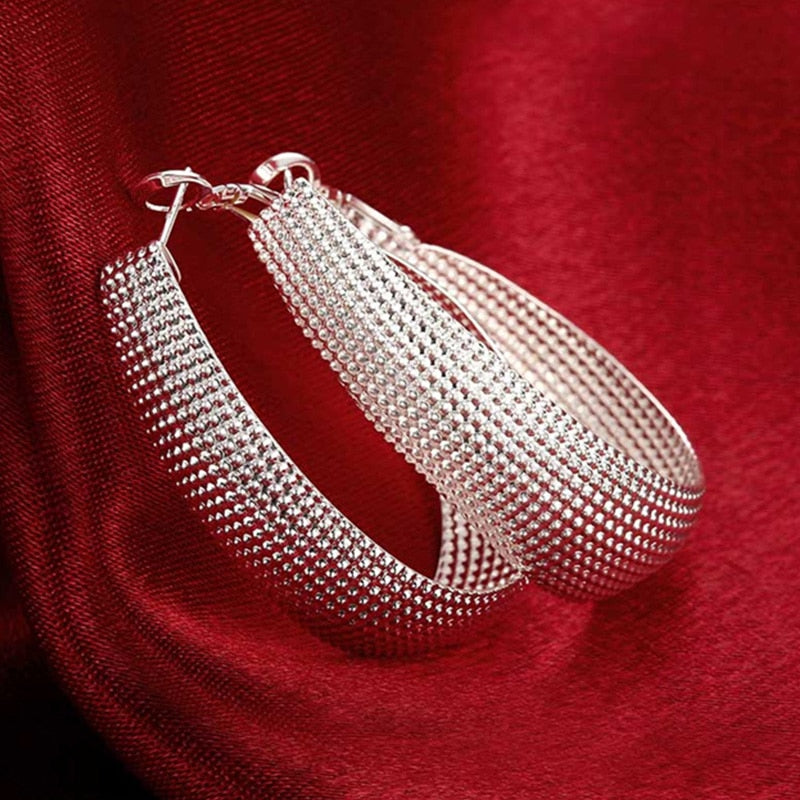 New 925 Sterling Silver Earring Women Earrings For Women Wedding Gift Fine Europe Jewelry