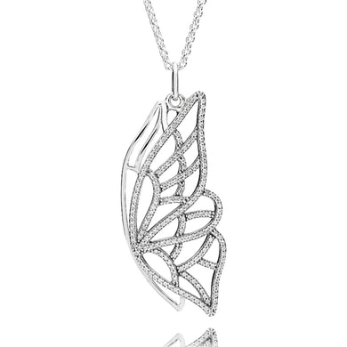 Nuova collana in argento sterling 925 Nuovo inizio con collane con pendente in zirconi trasparenti per gioielli da donna regalo di nozze 