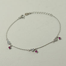 Load image into Gallery viewer, New 925 sterling silver zircon heart bracelets simple design fashion sweet girl heart bracelets wild women charms jewelry gift