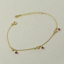 Load image into Gallery viewer, New 925 sterling silver zircon heart bracelets simple design fashion sweet girl heart bracelets wild women charms jewelry gift